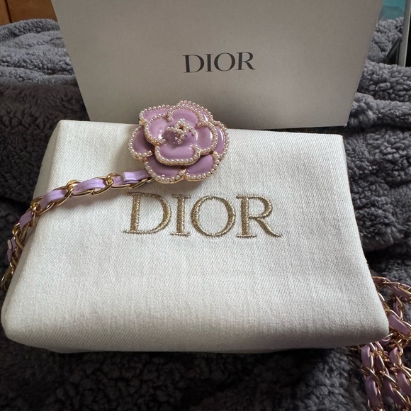 Dior Beauty White Denim Gold DIOR with added Lavender Adjustable Chain NOWT BOX - Picture 6 of 6